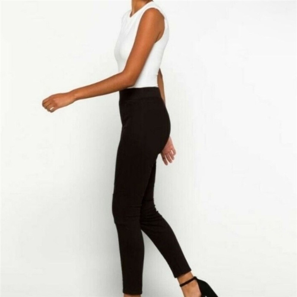 NWT Pistola L Rhia Moto High Rise Jeggings Jeans Black 123640